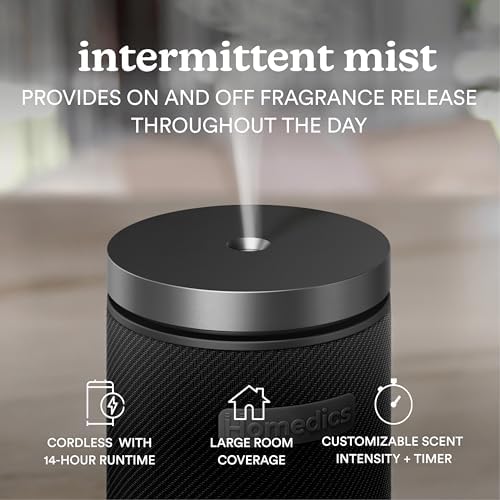 Homedics SereneScent Waterless Essential Oil Diffuser, Black - Image 2
