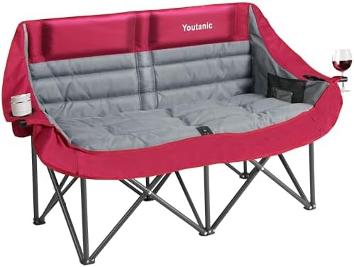 Youtanic Oversized Extra Large Double Padded Camping Chair up to 660lbs by Youtanic
