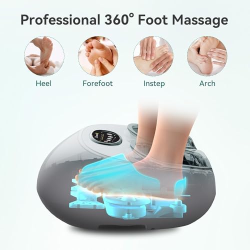 Snailax Shiatsu Foot Massager with Heat and Compression, FSA Eligible, 2026 - Image 3