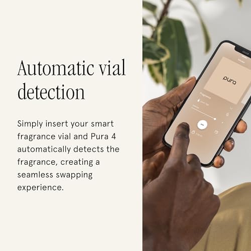 Pura Home 4 Fragrance Diffuser - Adjustable Home Diffuser with LED Light & Automatic Vial Detection - Wi-Fi Device for Personalized Home Scenting Experience - Long-Lasting Aroma - Image 5