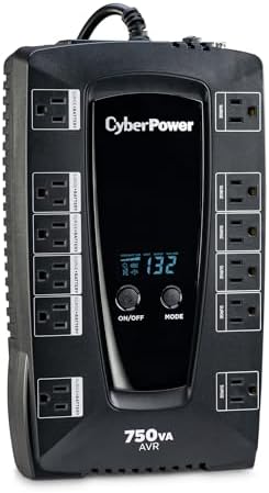 CyberPower AVRG750LCD Intelligent LCD UPS Battery Backup - Image 3