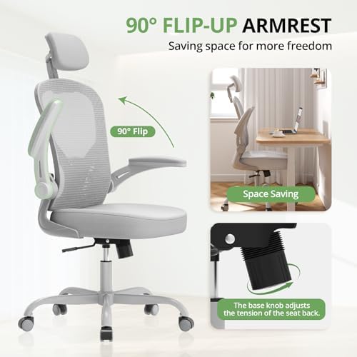 Synorla Office Chair|330LBS Capacity Ergonomic Desk Chair - Image 4