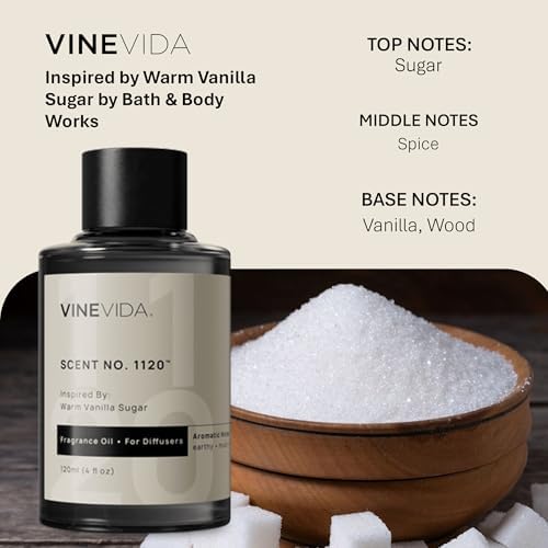 VINEVIDA [4 Fl Oz] Scent NO. 1120 Fragrance Oil for Cold Air Diffusers, Aromatic Notes of Earthy Musk Vanilla, Essential Oils for Diffuser Oil Refill & Air Freshener Room Spray - Image 2