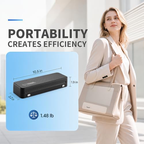 Portable Thermal Printer for Laptop/Phone, Travel Inkless Bluetooth Printer - Image 4