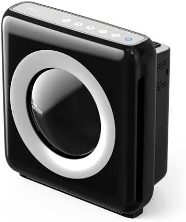 COWAY Air Purifier for Home Up to 1,748ft², HEPA Filter for Smoke, Allergies, Pet Dander, Odor, Air Quality Monitor, Auto&Eco Mode, Timer, Filter Indicator, 3yr Warranty, Mighty AP-1512HH, Black by Coway
