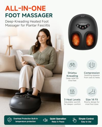 Snailax Foot Massager for Plantar Fasciitis, Neuropathy Circulation,Size 14 - Image 2