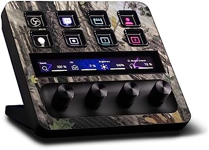MightySkins Carbon Fiber Skin Compatible with Elgato Stream Deck + - Tree Camo | Protective, Durable Textured Carbon Fiber Finish | Easy to Apply, Remove, and Change Styles | Made in The USA by MIGHTY+SKINS