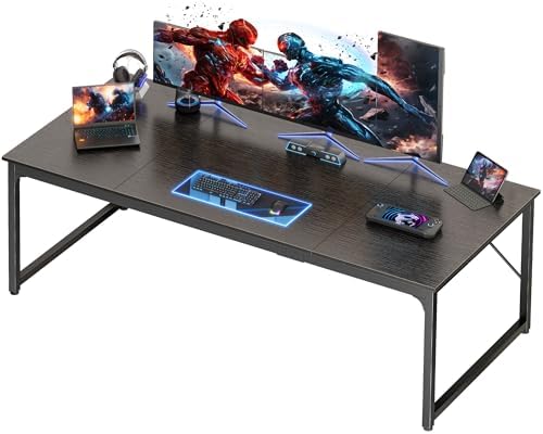 PRAISUN 70.8 X 29.5 Inch Computer Desk with Deeper Desktop by PRAISUN