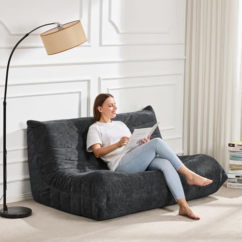 Hobestluk Large Bean Bag Chairs for Adults Fireside BeanBag Couch Togo Sofa - Image 3