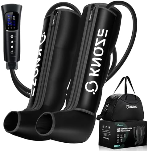 KNQZE Air Compression Recovery System, Foot and Full Leg Recovery Boots with Dynamic Pressure for Fast Therapy, Professional Device for Circulation and Pain Relief by KNQZE