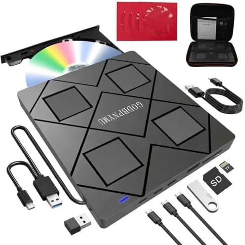 8-in-1 DVD Player for Laptop Featuring USB*2 /C*2,TF/SD by GODBPMYNU
