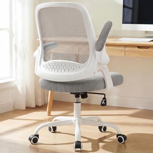 NEO CHAIR Office Computer Chair Ergonomic Mesh Back Flip-Up Arms, Grey by NEOCHAIR
