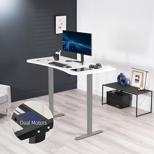 VIVO White 60 x 24 in Standing Desk, DESK-KIT-E2G1W - Image 2