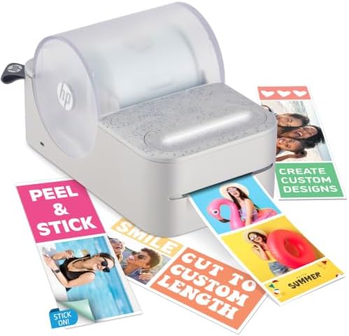 HP Sprocket Panorama Instant Color Label & Smartphone Photo Printer - Portable - Personalize Prints 2” x .5”- 9” on Zink Sticky-Back Photos - Create Photobooth Strips & Custom Designs in App - Grey by HP