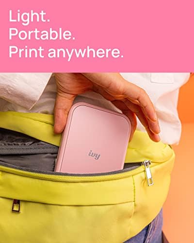 Canon Ivy 2 Mini Photo Printer, Print from Compatible iOS & Android Devices, Sticky-Back Prints, Blush Pink - Image 4