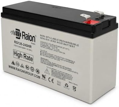 Raion Power APCRBC154/RBC154 Compatible 12V 6Ah 24W High Rate Battery for APC Back-UPS BE600M1, BN650M1, BE600M1-LM, BN675M1, BE670M1, BN600U1 by Raion+Power