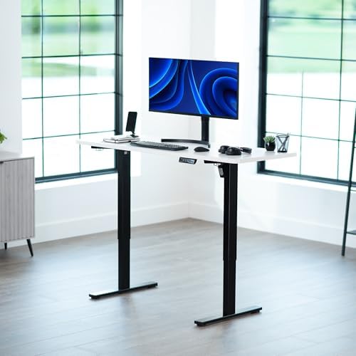 VIVO White 60 x 24 in Standing Desk, DESK-KIT-1B6W - Image 2