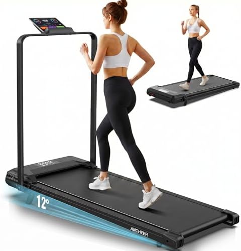 ANCHEER Walking Pads, 2 in 1 Under Desk Treadmill 2.5HP Compact Running Machine with Remote Control, 300lbs Weight Capacity for Home/Gym/Office,Ultra-Quiet, Installation-Free by YourHealthyLifestyle