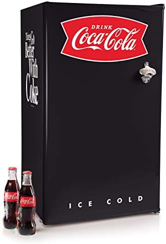 Igloo 3.2 Cu. Ft. Refrigerator With Freezer and Bottle Opener, Coke Black by Unknown