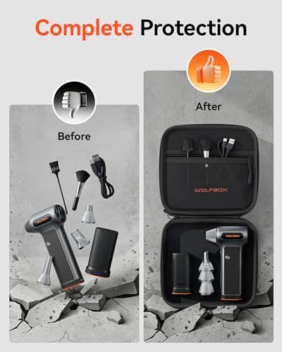 WOLFBOX MF200 Compressed Air Duster and Hard Carrying Case - Image 7