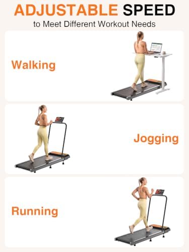 Under Desk Treadmill with Incline, Portable Walking Pad with Handlebar - Image 5
