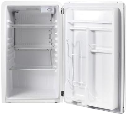 17.5 in. 3.2 cu.ft. Retro Mini Refrigerator in White, without Freezer - Image 4