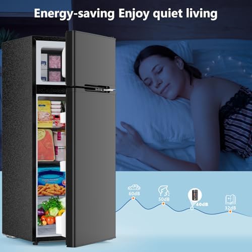 4.5 Cu.Ft Mini Fridge with Freezer, 2 Door Compact Refrigerator for Bedroom - Image 7