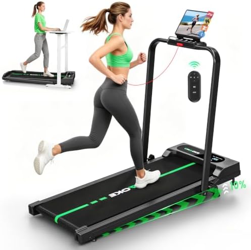 Walking Pad Treadmills for Home with 7.5MPH, Built-in Speaker, Upgrade 3.0HP Foldable Treadmills with 10% Incline, Compact Running Machine with APP, 350 LBS, LED Display, Remote Control by CHAOKEEXERCISEBIKE