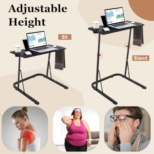 Weysat Walking Pad Desk, Adjustable Height Treadmill Desk, 31.5"-47.2" - Image 5