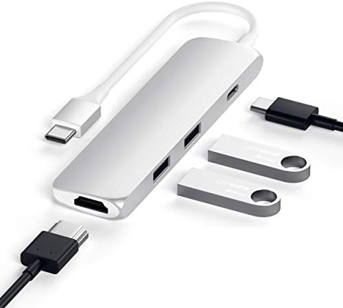 Satechi USB C Hub Multiport Adapter, USB-C Docking Station with 4K HDMI, 60W USBC PD Charging, 2 USB-A, for MacBook Air/Pro M5/M4, Dell, HP, Surface, Lenovo - Silver, Slim Classic - Image 5