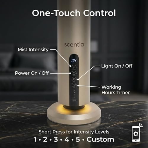 Wireless Waterless Cold-Air Scent Diffuser, App Control, 1500 Sq. Ft Gold - Image 5