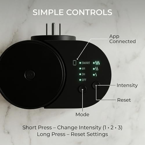 Waterless Plug-in Cold-Air Scent Diffuser, App Control, 600 Sq. Ft, Black - Image 4