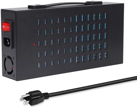 400W USB Charging Station, 60 Port USB Charging Station for Multiple Device by HomePage