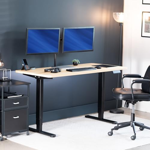 VIVO Light Wood 55 x 28 in Standing Desk, DESK-KIT-2B55C - Image 2