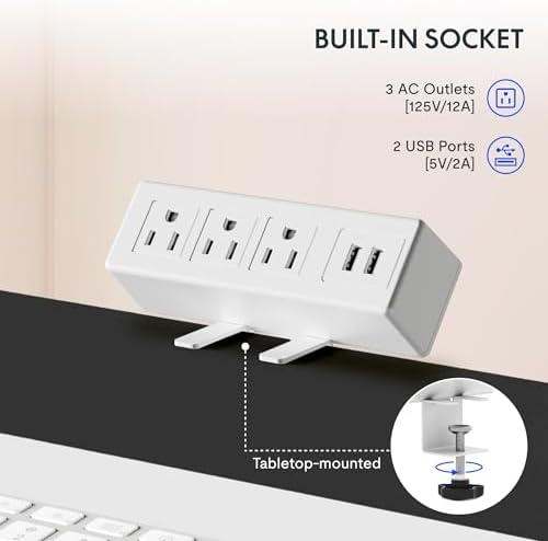 FLEXISPOT EN2 48"x24" Whole-Piece Standing Desk with Power Strip - Image 4