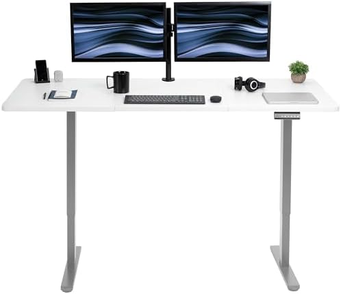 VIVO White 71 x 30 in Standing Desk, DESK-KIT-E2G7W by VIVO
