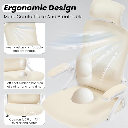 Ergonomic Office Chair, Mesh Desk Chair with Adjustable Lumbar Support - Image 6