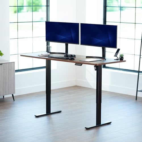 VIVO Rustic Vintage Brown 71 x 30 in Standing Desk, DESK-KIT-1B7N - Image 2