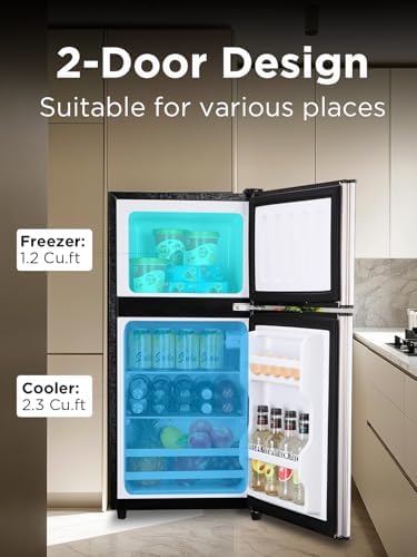 F.W.WOOLWORTHS 3.5 Cu.Ft Refrigerator with Freezer - Image 2