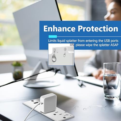 LIDER PD 36W Recessed Outlet Station, USB-A, USB-C, Power Delivery - Image 5