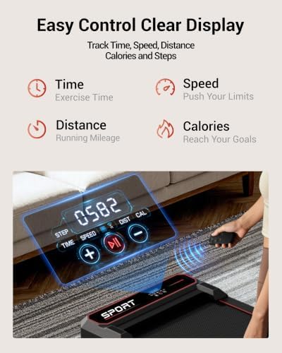 LONTEK 15% Incline Walking Vibration Pad Portable Under Desk Treadmills - Image 5