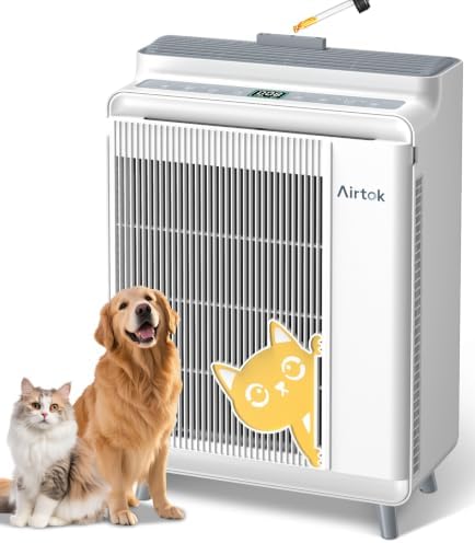 AIRTOK Air Purifier for Home Large Room Up to 2240 Ft² in 1 Hr, HEPA with Washable Pre-Filter, AQI Display, AUTO Mode & Sleep Mode, For Pets, Dust, Pollen (AP2802) by AIRTOK