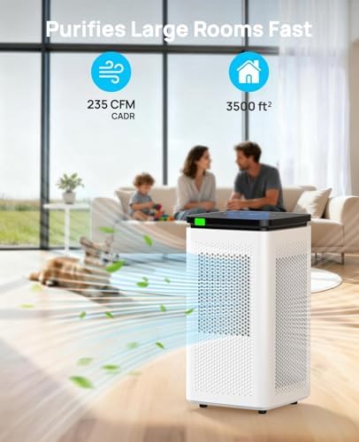 Hepa Air Purifiers for Home up to 3500 Ft², 235 CADR, 30dB Quiet Operation - Image 3