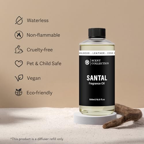 Luxury Hotel Scent Santal 500ml/16.9Fl oz Diffuser Oil Waterless Essential - Image 4