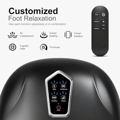 LEERCON Shiatsu Foot Massager with Heat for Plantar Fasciitis Neuropathy - Image 3