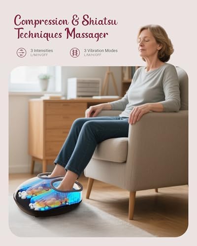 Shiatsu Foot Massager with Heat, Deep Kneading Compression - Image 4
