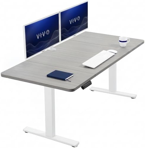 VIVO Dark Gray 60 x 30 in Standing Desk, DESK-KIT-1W6G-30 by VIVO
