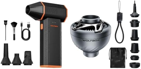 WOLFBOX MegaFlow 50 Compressed Air Duster & MegaFlow Mini Portable Air Pump by WOLFBOX