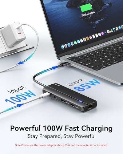 Selore Docking Station for MacBook Pro/Air, 10-in-1 Dual HDMI Adapter - Image 4