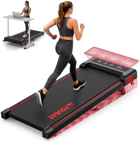 Walking Pad with Incline, FOUSAE 6.2MPH Walking Pad Under Desk Treadmill with 10% Incline, Full Screen LED Display, 2.75HP Brushless Drive, 12 HIIT Programs, Remote Control, 350 LBS Capacity by Unknown